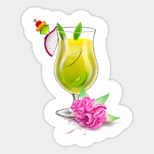 Cocktails art Sticker